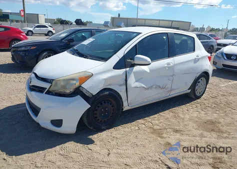 2012 Toyota Yaris Le z USA, uszkodzony, nr VIN JTDKTUD30CD522653